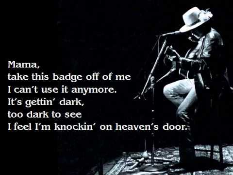 BOB DYLAN Knocking on heavens door (Lyrics)