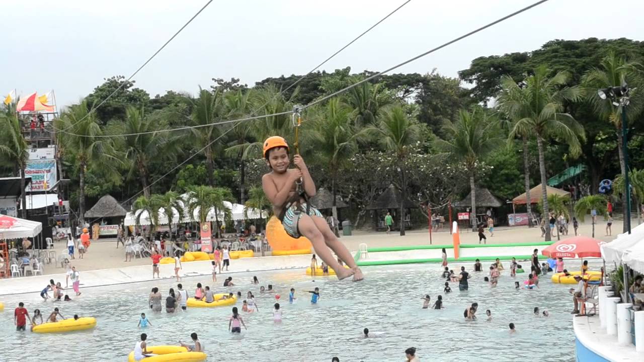 Sean Zip Line ride at Splash Island YouTube