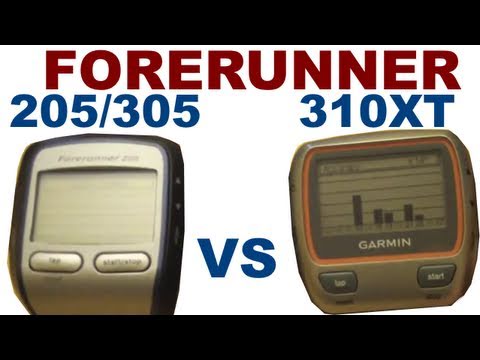 Garmin Forerunner 205 305 vs 310 Quick Compare Review