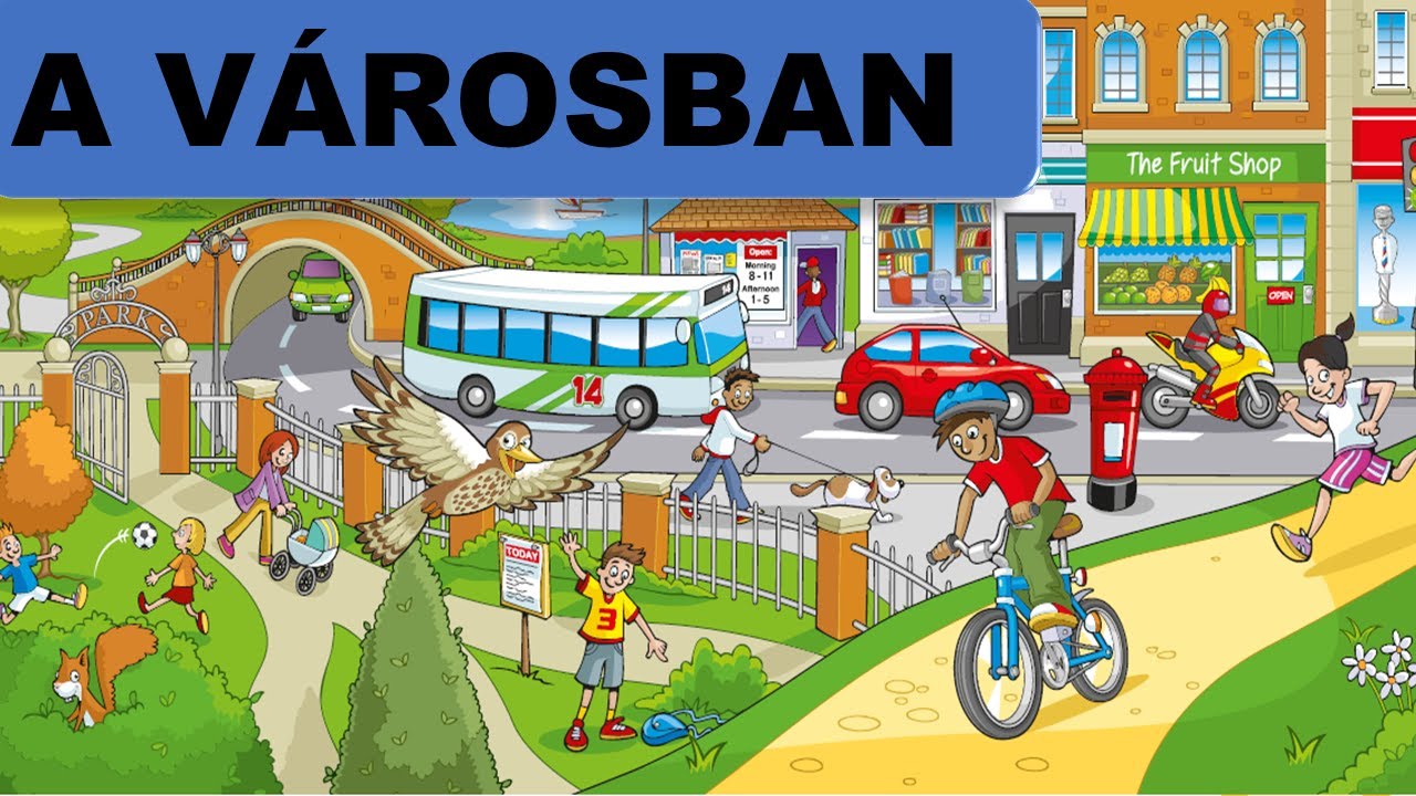 Hungarian Podcast Nr. 2 A városban In the city (with FREE