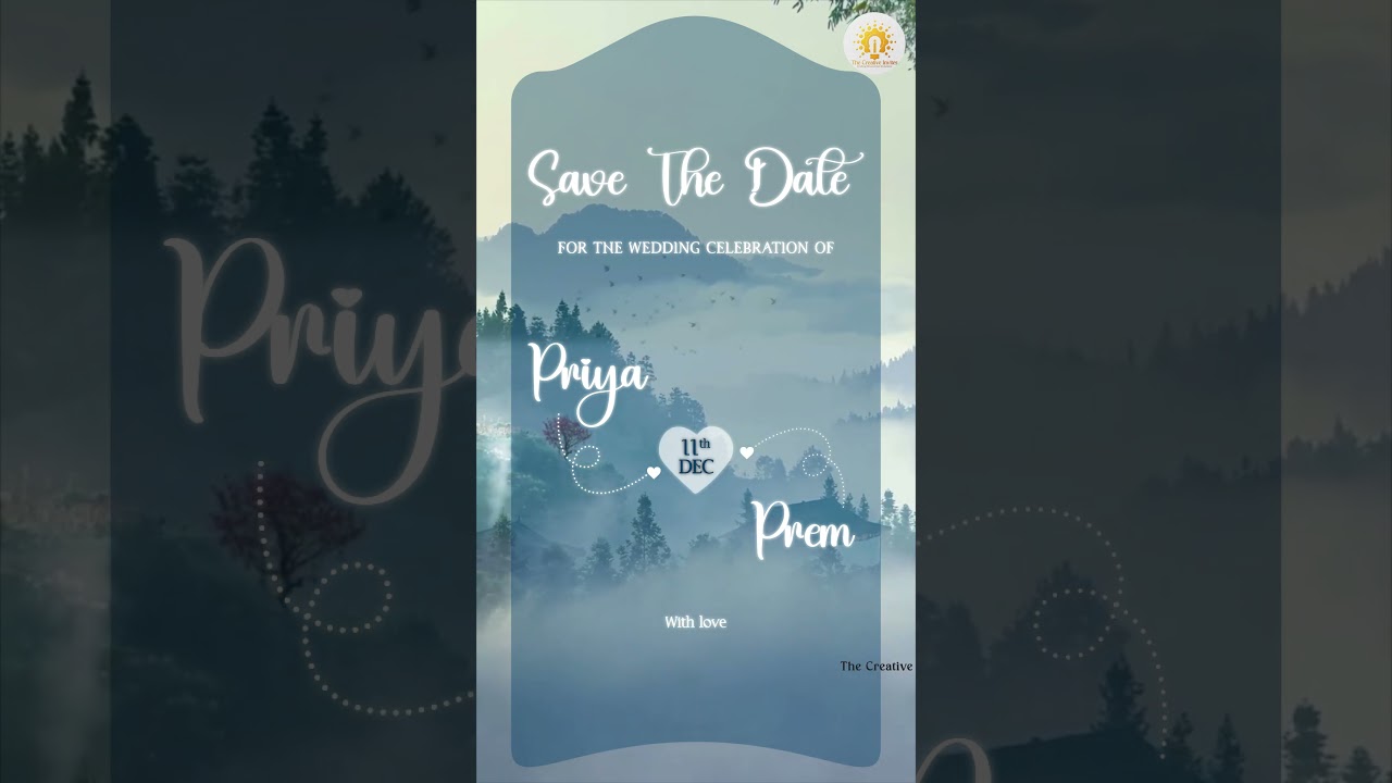 Celestial Beauty: Create a Stunning Digital Wedding Invitation