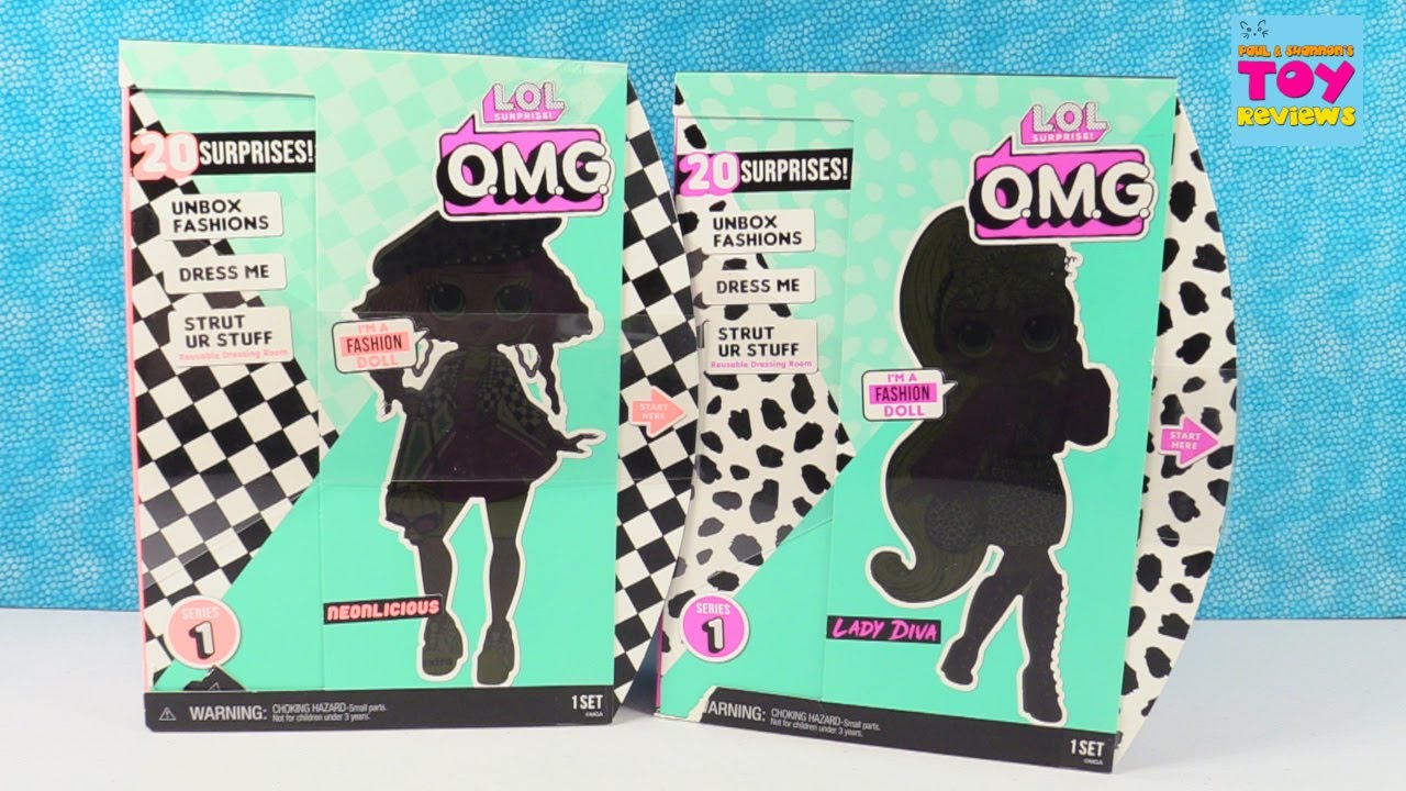 kawaii emoticons LOL Surprise OMG Dolls Lady Diva Neonlicious Doll Unboxing Review | PSToyReviews