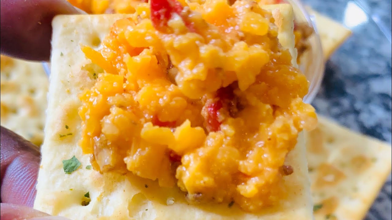 Pimento Cheese With Red Pepper Jelly Recipe - YouTube