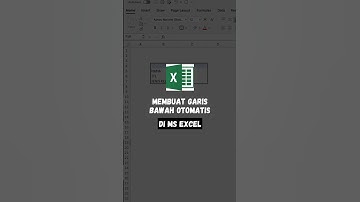 Membuat garis bawah otomatis #shorts #fyp #turorial #microsoftexcel #tipsandtricks
