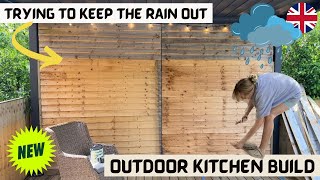 Outdoor Kitchen Build  UK EDITION  Making It All Weather Adding WALLS  PART TWO