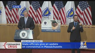 Gov. Baker Gives Coronavirus Update In Massachusetts