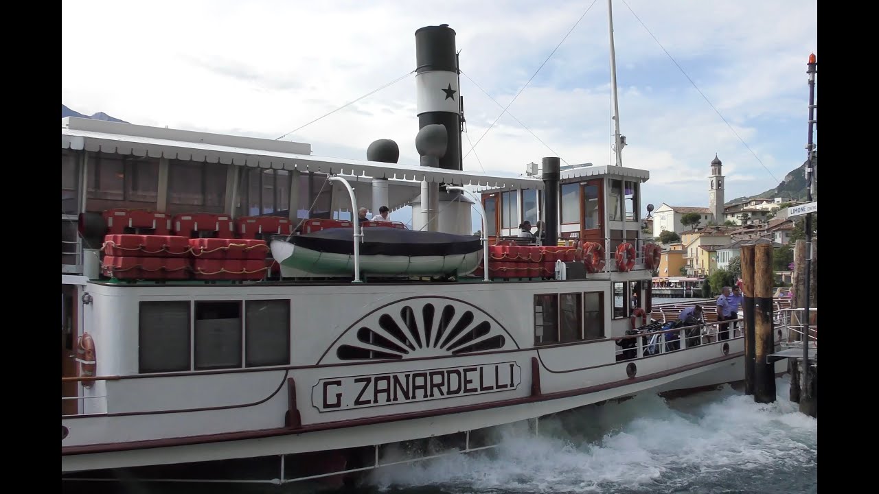 Lake Garda. Paddleboat G. Zanardelli. YouTube