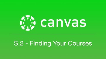 S.2 - Finding Your Courses (Canvas Student Tips)