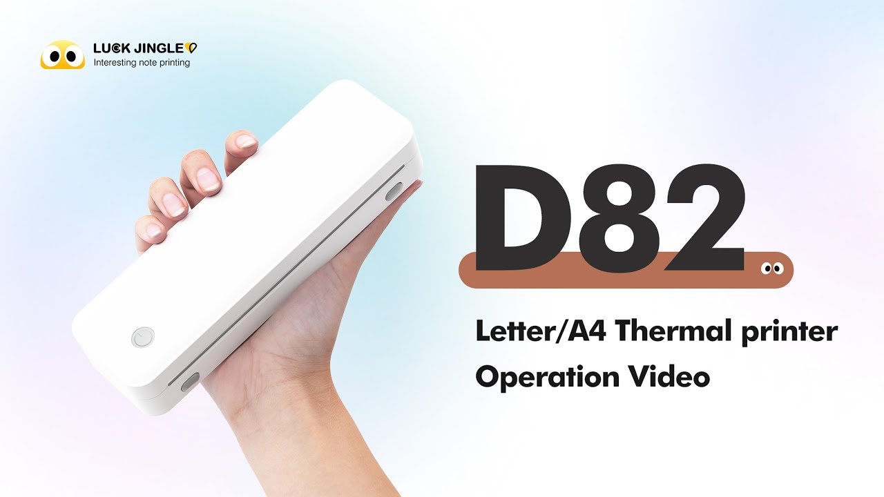 Dear Lapinページ luckjingle D82 A4 Thermal Portable Printer &Tutorials Office