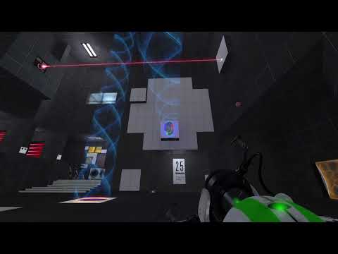 Portal Reloaded Test Chamber 25 Tutorial (Faster Way)