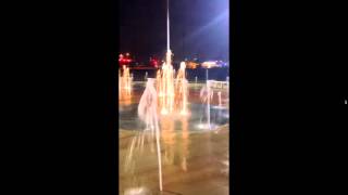 Christmas light display at the new Splash Park