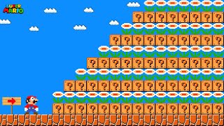 Can Mario Jump Over 999 item Blocks Fire Flowers in New Super Mario Bros. Wii?