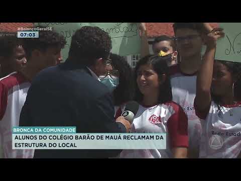 Alunos do colégio Barão de Mauá reclamam da estrutura do local - Balanço Geral Manhã