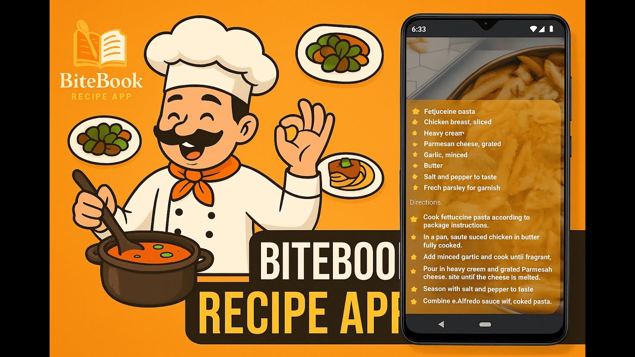 BiteBook - Flutter Recipe App Using HTTP API | Flutter Learning Project ...