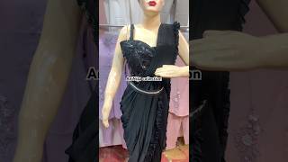 Black Ready Wear Saree Nisa Collection