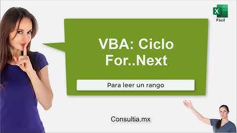 VBA Ciclo for next