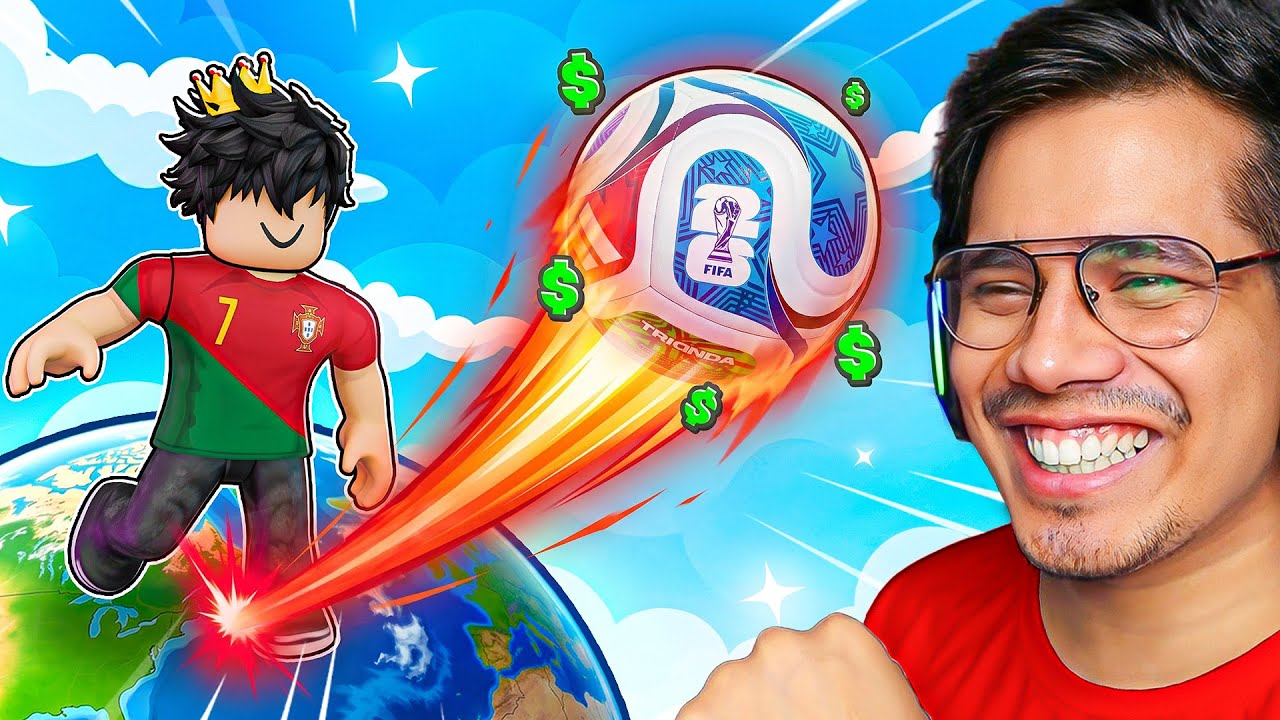 I BECAME RONALDO & KICKED FOOTBALL IN SPACE | ROBLOX 😱