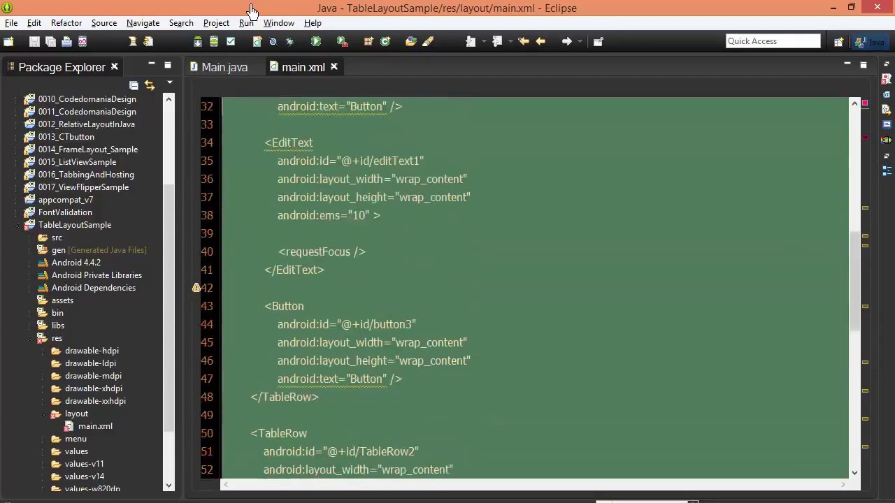 Android #87 TableLayout Two - YouTube