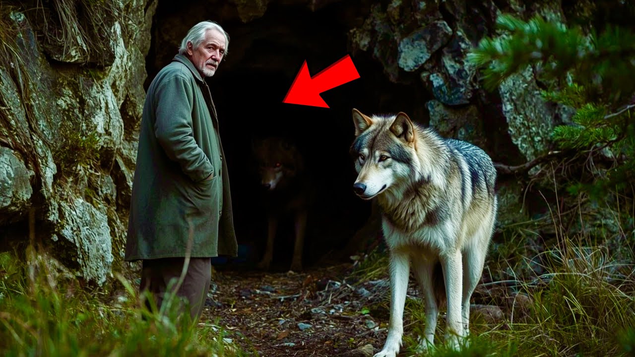 В ГЛУБИНЕ ЛЕСА ВОЛК ПОВЁЛ СТАРИКА К СКРЫТОЙ ПЕЩЕРЕ… А ТО, ЧТО ОНИ ТАМ УВИДЕЛИ, ПОТРЯСЛО ЕГО!