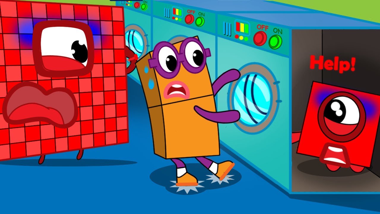 Don't Be Hide Numberblocks 1! Numberblocks 1 Stuck in Washing Machine l Numberblocks fanmade colorin