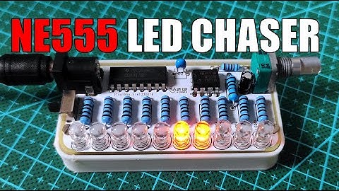 DIY NE555 LED Chaser circuit (CD4017)