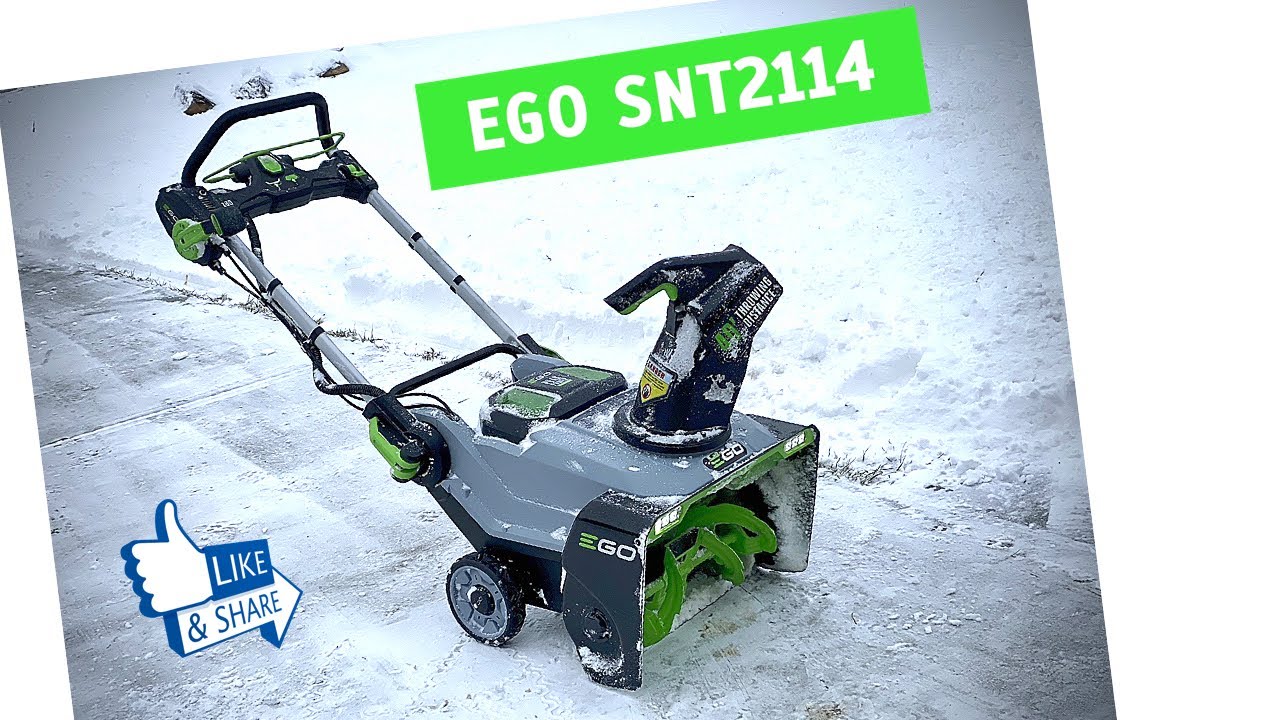 EGO SNT2114 Metal auger snowblower review! YouTube