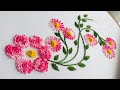 Border Embroidery / Stitches for Beginners/Embroidery For All Over Dress / Needle art