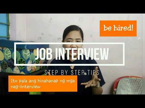 Interview tips na wala pang nagsabi sayo.