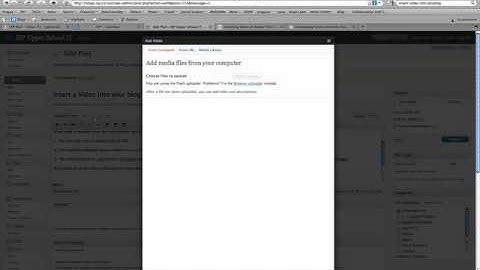 Inserting Video into Edublog Blog