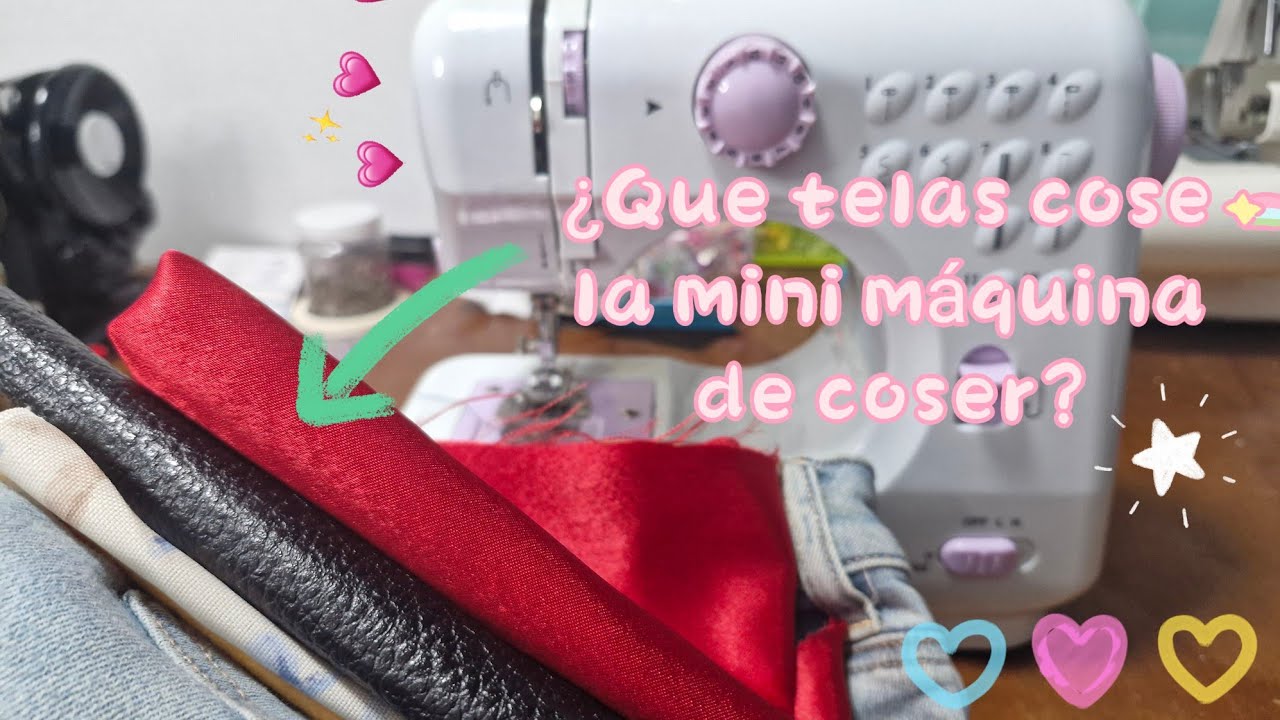 ¿Qué telas cose la mini maquina de coser? ¿Realmente funciona? | Modelo FHSM-505