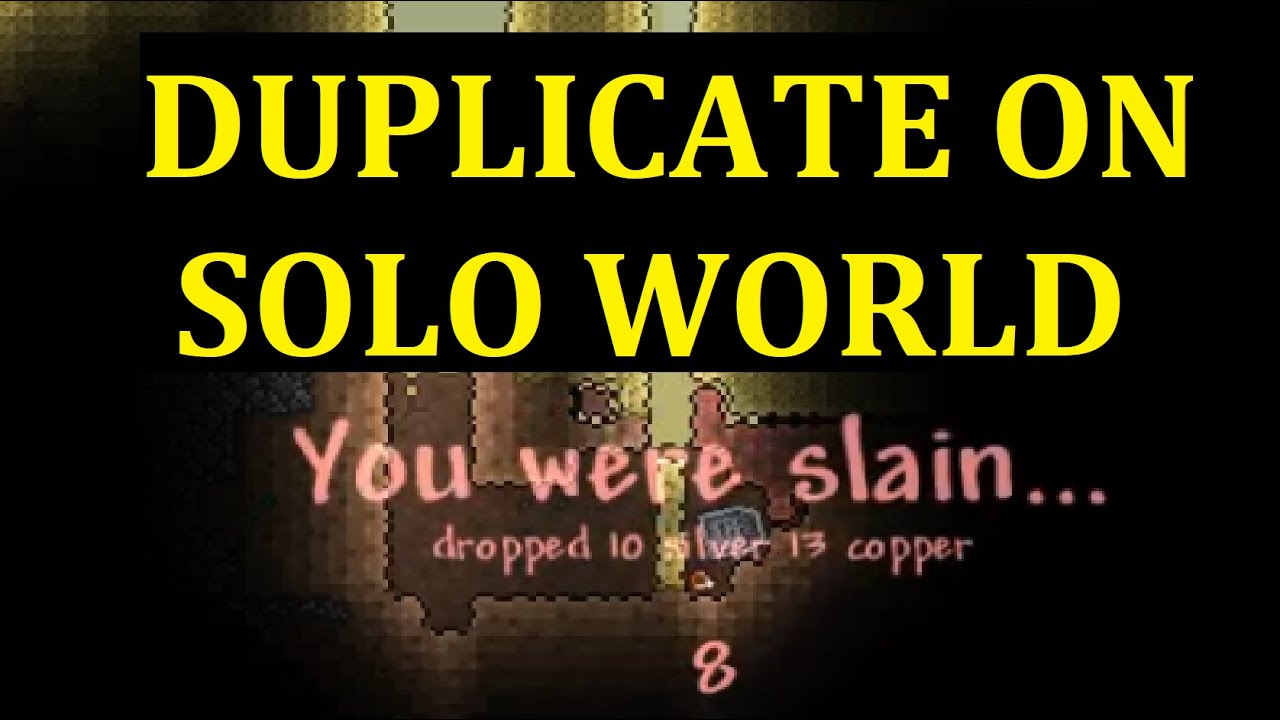 Terraria Duplication Glitch In Solo World ANY ITEM YouTube