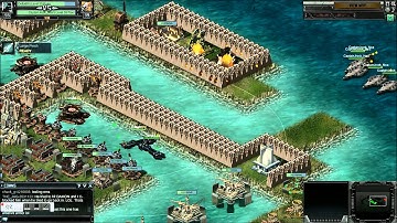 Battle Pirates. A base getting tested with 2 fleets.