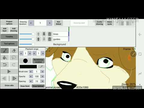 How to draw anime lines in rough animator part 1