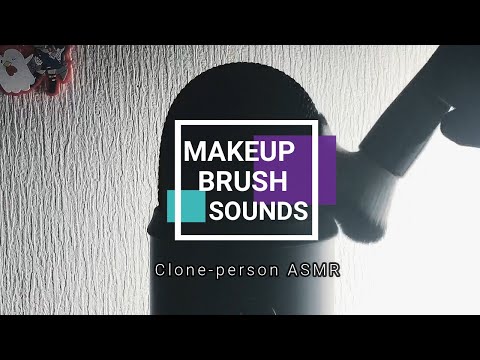 【ASMR】メイクブラシで結構強めのマイクブラッシング?｜ Pretty strong microphone brush with a makeup brush sounds（No Talking）