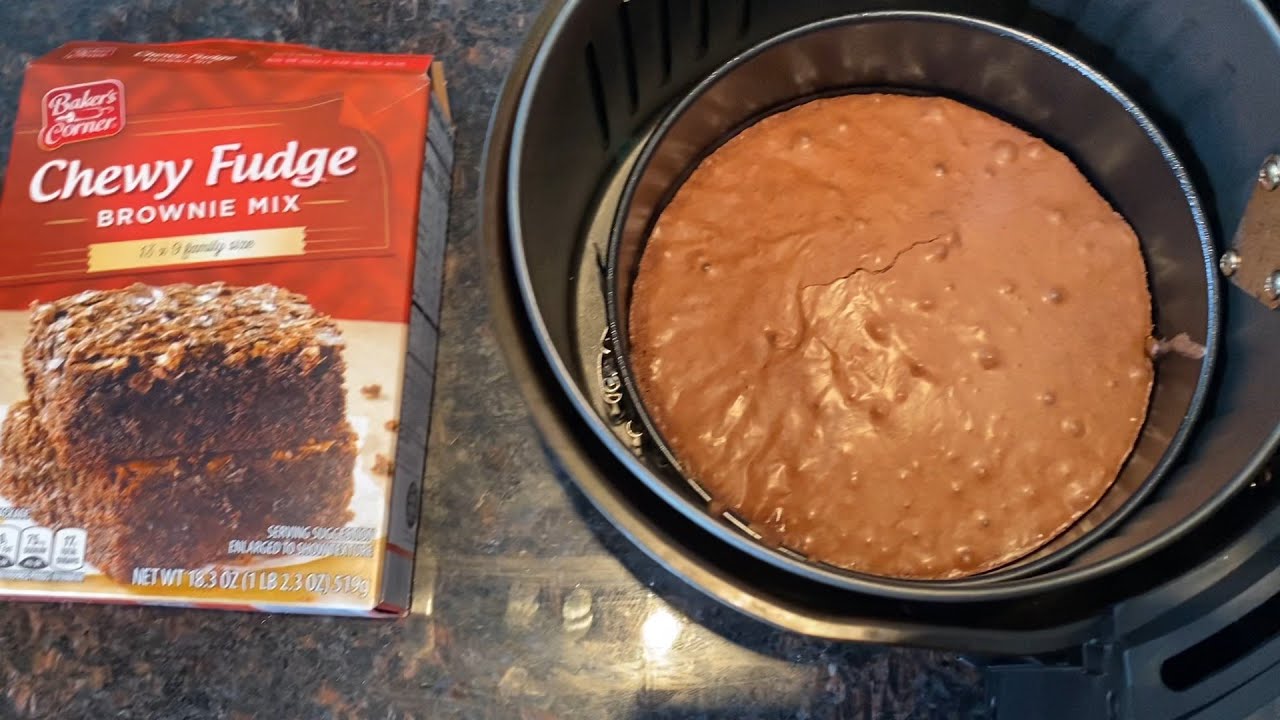 Air Fryer Brownies From Boxed Brownie Mix! Go satisfy your brownie craving! 😋