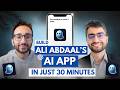 Build Ali Abdaal's AI voice app in 30 minutes without code | Step-by-Step Tutorial