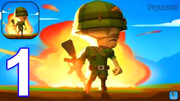 Tiny Artillery - Gameplay Walkthrough Part 1 Tiny Army War Commander Base Defense (Android, iOS)