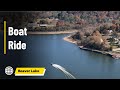 Exploring the fall foliage and boat traffic at Hickory Creek area of Beaver Lake
