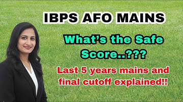 IBPS AFO Mains 2025 Safe Attempts & Last 5 Years Cutoff Trends | safe attempts this year #ibpsafo