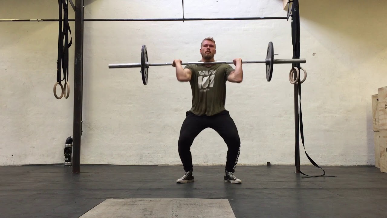 Paused Power Clean Triple + Paused Push Jerk Triple YouTube