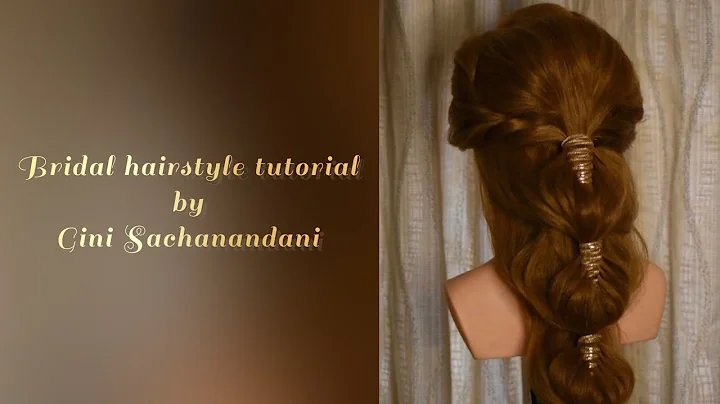 Bridal hairstyle Tutorial | Diamond Braid variation with textured front | Gini Sachanandani