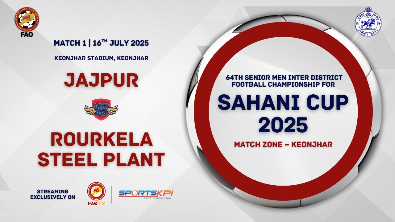 Jajpur vs Rourkela Steel Plant | Sahani Cup 2025 | Match 1 – Keonjhar Zone | Full Match Video