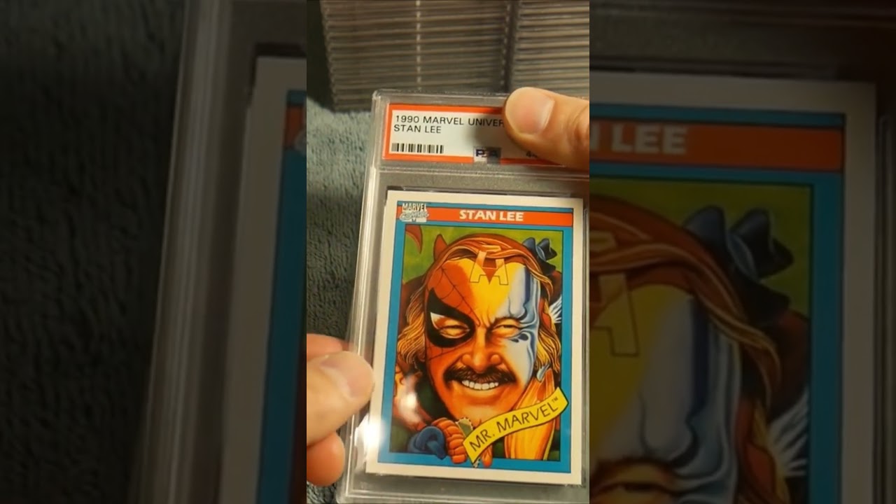 GRADED MY 1990 MARVEL STAN LEE CARD WITH PSA