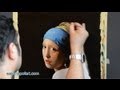 Art Reproduction (Vermeer - The Girl with a Pearl Earring) Hand-Painted Step by Step