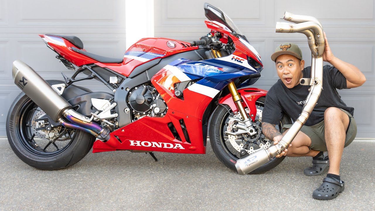 2025 Honda CBR 1000RR-R Fireblade full titanium exhaust install