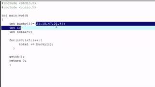 C Programming Tutorial 15 Simple Array Program