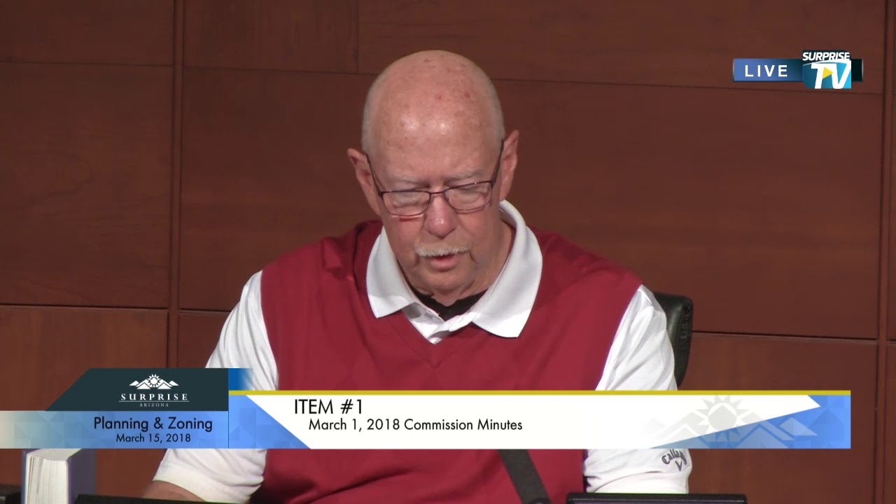 Planning & Zoning Commission Meeting - March 15, 2018