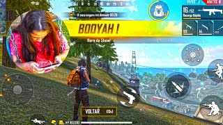 GIGANTE ENSINOU SUA CRUSH JOGAR FREE FIRE * Ela amassou logo na primeira *