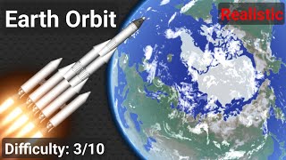 Earth Orbit | SFS 1.6 Tutorial [Realistic Difficulty]