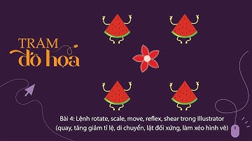 Bài 4: Quay, lật đối xứng, tỉ lệ, di chuyển (rotate, reflex, scale, move, shear) trong Illustrator